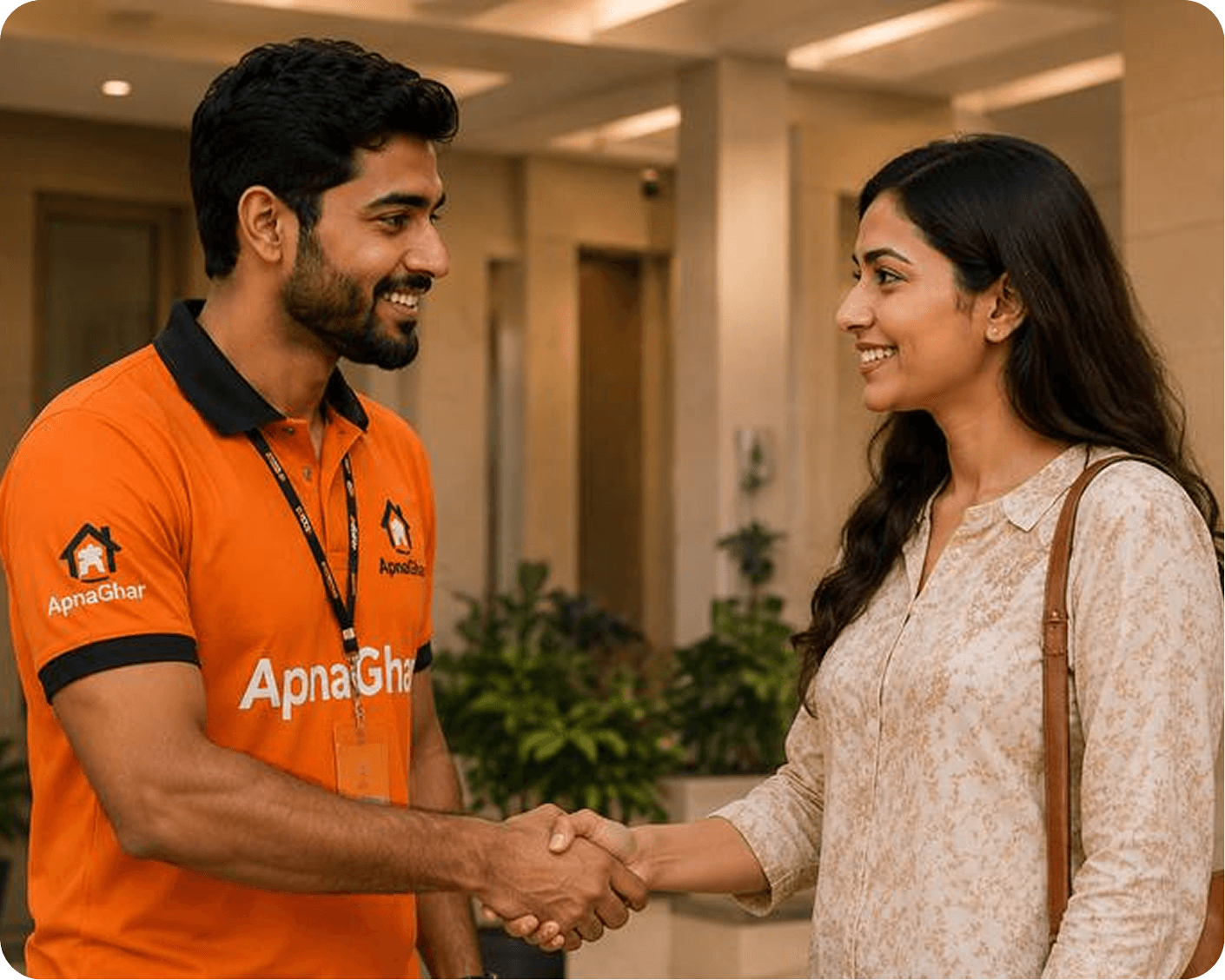 ApnaGhar verification handshake